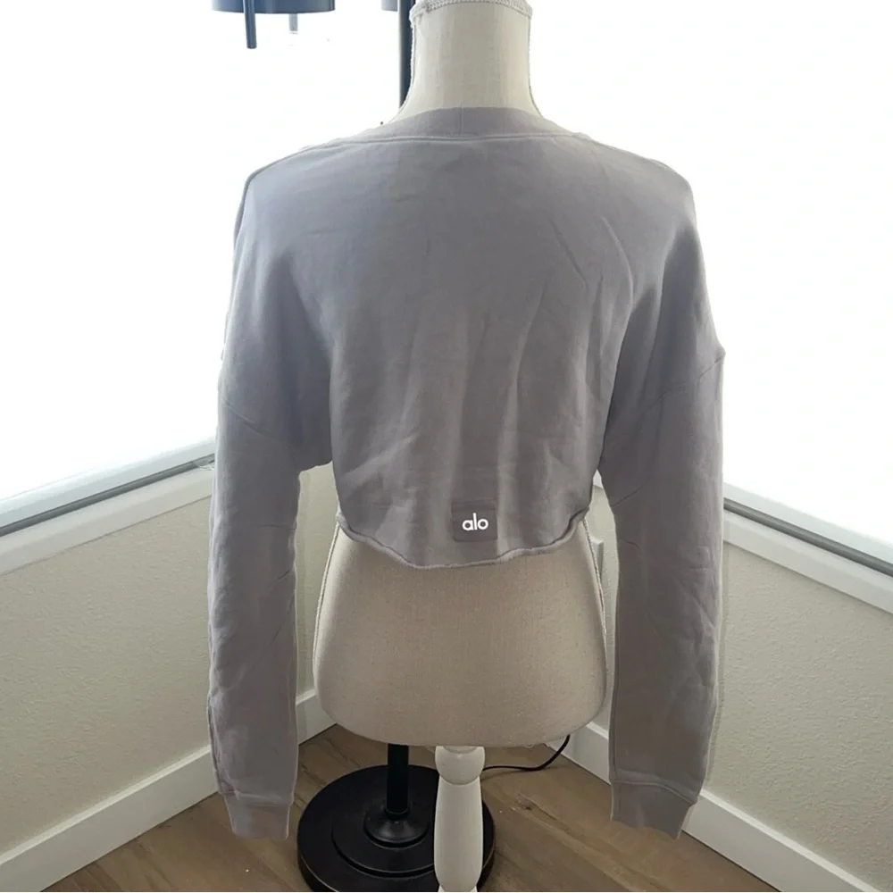 ALO Yoga Washed Extreme Cropped Pullover